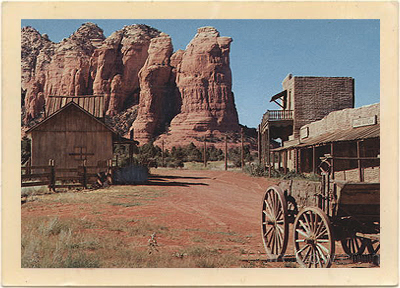 The town set built near Coffee Pot Rock for the cult classic Western, Johnny Guitar.