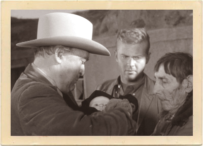 Martin Milner (center) in a scene from Episode 25 of “Route 66,” entitled “The Newborn.”