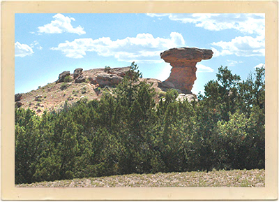 The Camel Rock formation is the main landmark of the Tesuque Pueblo in Northern New Mexico, just miles north of Santa Fe.